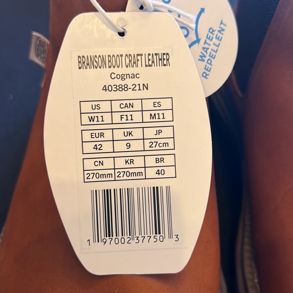 HEY DUDE BRANSON BOOT CRAFT LEATHER COGNAC 40388-21N Womens Various Sizes - Picture 9 of 11